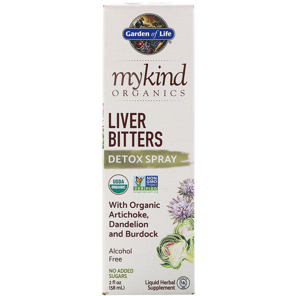 Garden of Life, MyKind Organics, Liver Bitters Detox Spray, 2 fl oz (58 ml) 1 Garden of Life, MyKind Organics, Liver Bitters Detox Spray, 2 fl oz (58 ml)