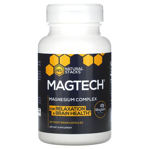 Natural Stacks, MagTech, Magnesium Complex, 90 Vegetarian Capsules 1 Natural Stacks, MagTech, Magnesium Complex, 90 Vegetarian Capsules