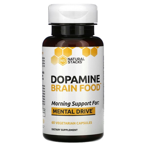 Natural Stacks, Dopamine Brain Food, 60 Vegetarian Capsules 1 Natural Stacks, Dopamine Brain Food, 60 Vegetarian Capsules