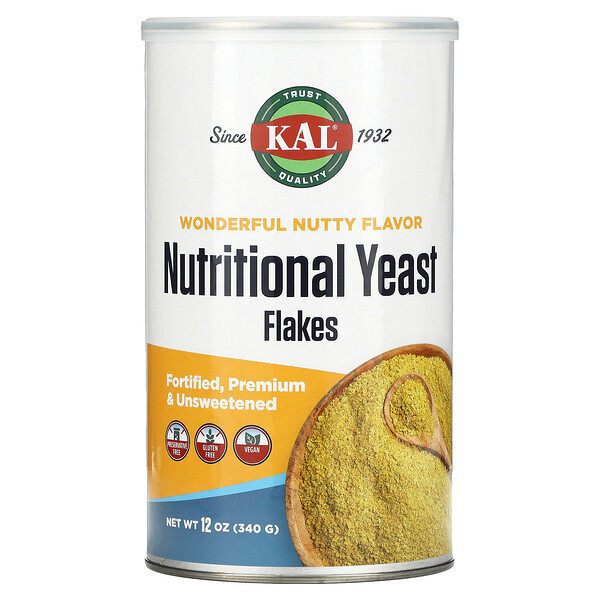 KAL, Nutritional, Yeast Flakes, Wonderful Nutty, 12 oz (340 g) 1 KAL, Nutritional, Yeast Flakes, Wonderful Nutty, 12 oz (340 g)