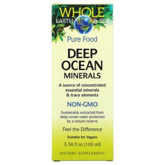Natural Factors, Whole Earth & Sea, Deep Ocean Minerals, 3.38 fl oz (100 ml)