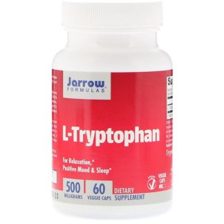 Jarrow Formulas, L-Tryptophan, 500 mg, 60 Veggie Caps