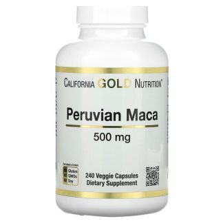 California Gold Nutrition, Peruvian Maca, 500 mg, 240 Veggie Caps