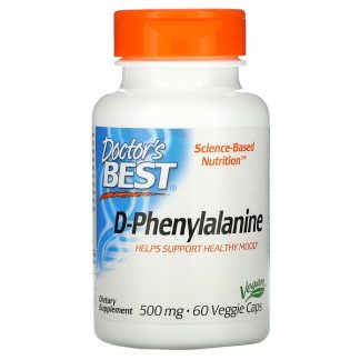 Doctor's Best, D-Phenylalanine, 500 mg, 60 Veggie Caps