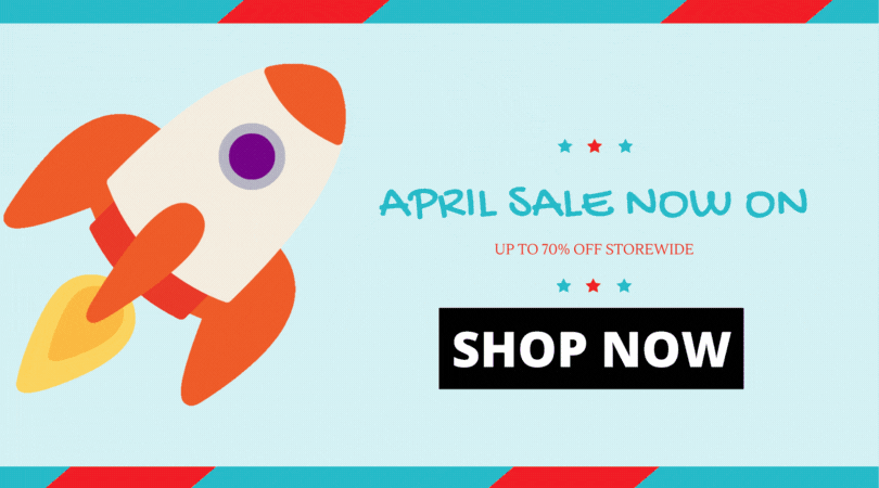 APRIL SALE NOW ON